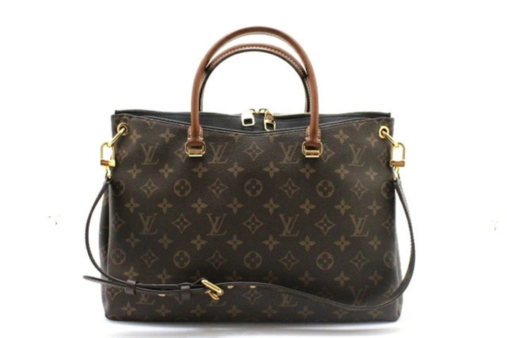 LOUIS VUITTON Pallas Tote Bag Monogram Noir Black